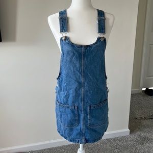 Forever 21 Denim Pinafore Dress